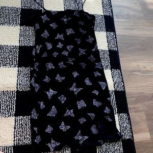 Black and silver butterfly shein kids dress